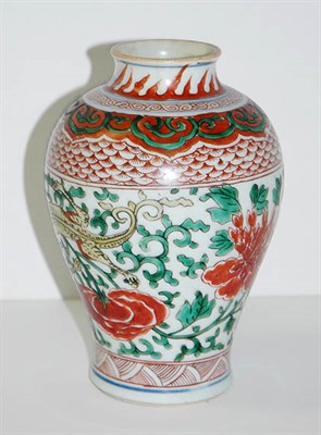 Lot 1297 - Chinese Ming Style Enameled Vase Decorated...