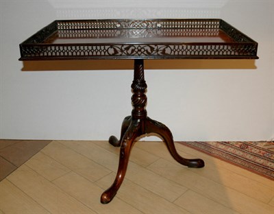 Lot 531 - George III Style Galleried Top Mahogany...
