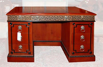 Lot 306 - Regency Style Leather Top Gilt Painted Pine...