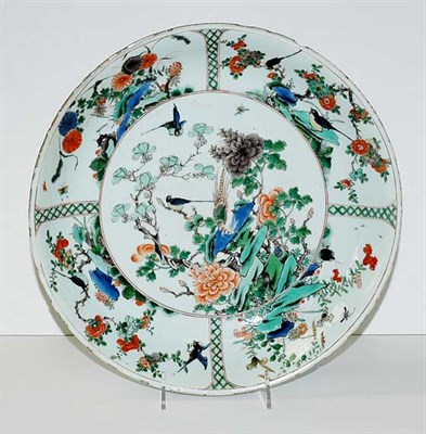 Lot 1409 - Chinese Famille Verte Porcelain Charger 18th...