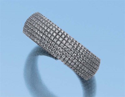 Lot 526 - Diamond Cuff Bangle