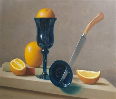 Lot 21 - Ewing 20th Century Still Life with Glassware,...