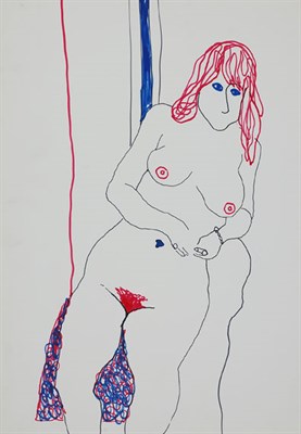 Lot 2190 - Bob Thompson American, 1937-1966 Woman...