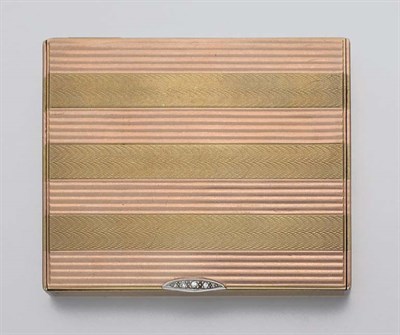 Lot 96 - Two-Color Gold, Platinum and Diamond Case