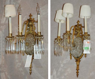 Lot 3613 - Pair of Louis XVI Style Painted and Gilt-Metal...