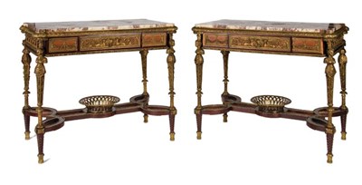 Lot 3091 - Pair of Louis XVI Style Gilt-Metal Mounted...