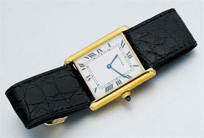 Lot 290 - Gentleman's Gold Wristwatch