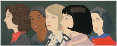 Lot 344 - Alex Katz FIVE WOMEN (M. 94) Color screenprint,...