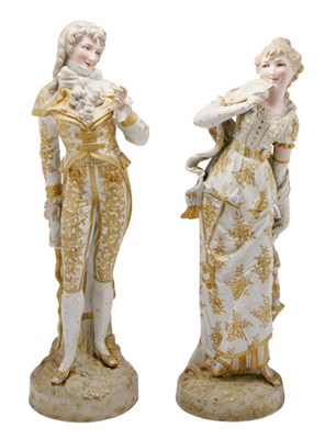 Lot 3406 - Pair of Royal Dux Style Gilt Decorated...