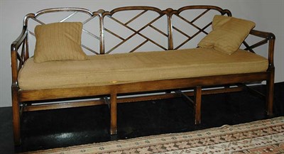 Lot 1540 - Georgian Style Mahogany Triple Chair Back...