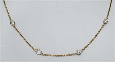 Lot 362 - Gold and Diamond Chain Necklace