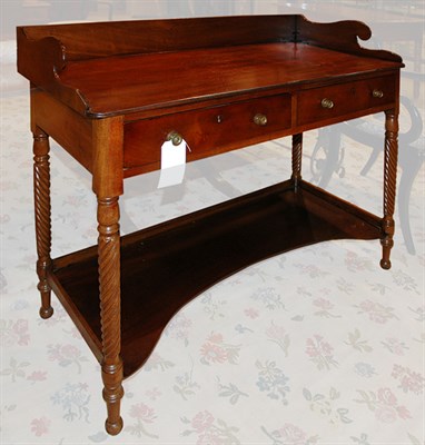 Lot 376 - George III Style Mahogany Two-Drawer Washstand...