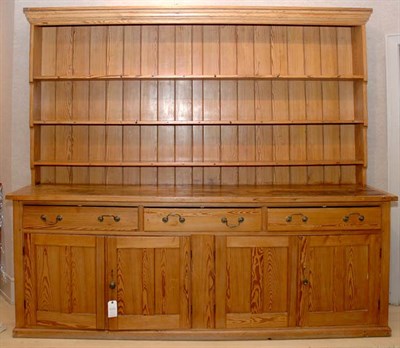 Lot 267 - English Provincial Pine Hutch Height 7 feet 5...