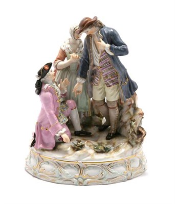 Lot 3631 - Meissen Porcelain Figural Group Modeled in the...