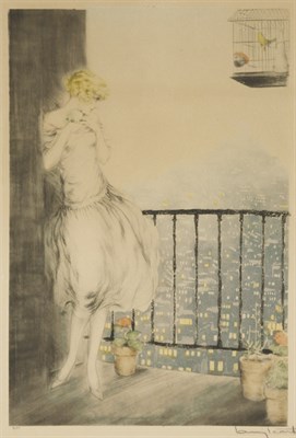 Lot 331 - Louis Icart LOUISE (H./C./I. 317) Hand-colored...