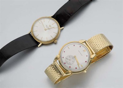 Lot 2406 - Two Gentleman's Gold Wristwatches