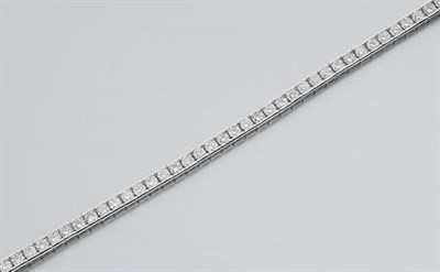 Lot 244 - Diamond Straightline Bracelet