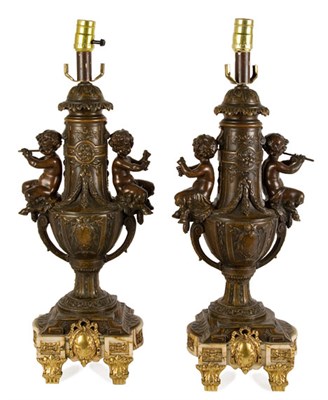 Lot 3184 - Pair of Louis XVI Style Gilt and...