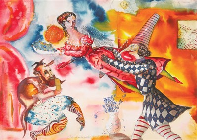 Lot 2243 - Jorge Zeno American, b. 1956 Carnival, 1982...