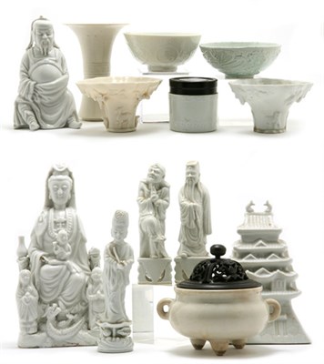 Lot 2042 - Group of Chinese Blanc de Chine Porcelain...