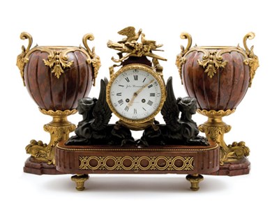 Lot 3399 - Empire Style Gilt and Patinated-Bronze and...