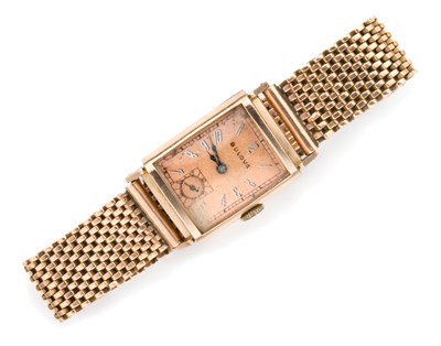 Lot 9 - Rose Gold Wristwatch, Bulova
