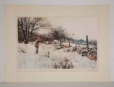 Lot 95 - Ogden Pleissner GROUSE SHOOTING Color offset...