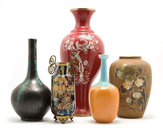 Lot 2034 - Group of Asian Porcelain Vases 20th Century...