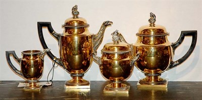 Lot 3158 - French Gilt Silver Coffee and Tea Service...
