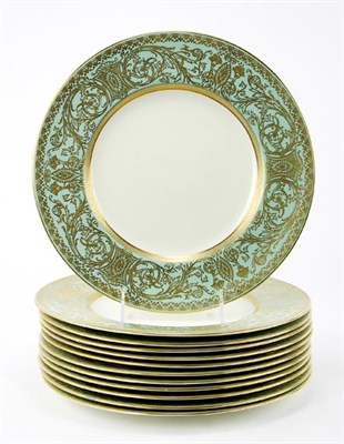 Lot 1586 - Set of Twelve Royal Worcester Porcelain...