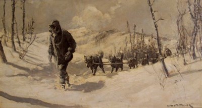 Lot 3072 - Anton Otto Fischer American, 1882-1962 Trapper...