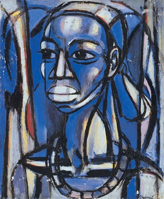 Lot 2151 - Gerard Sekoto South African, 1913-1993 La Tete...