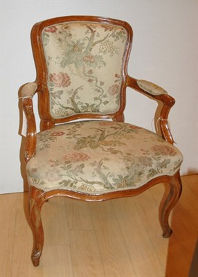 Lot 273 - Louis XV Walnut Fauteuil