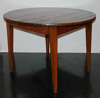 Lot 157 - French Provincial Oak Circular Single-Drawer...