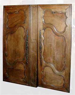 Lot 151A - Pair of French Fruitwood Paneled Armoire Doors...