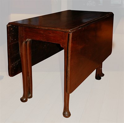 Lot 113 - Queen Anne Style Mahogany Drop-Leaf Table...