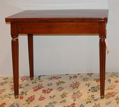 Lot 205 - George III Style Mahogany Fold-Over Game Table...