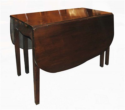 Lot 173 - George III Mahogany Drop-Leaf Table Height 28...