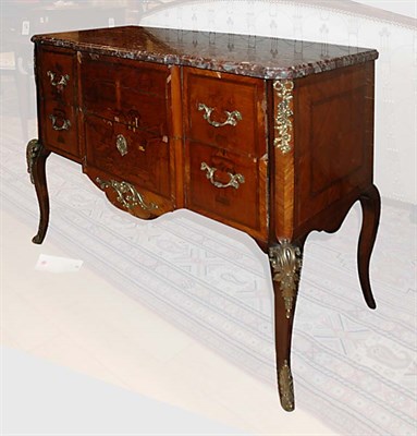 Lot 520 - Transitional Louis XV/XVI Style Marble Top...