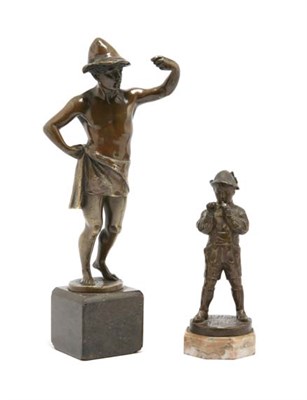 Lot 3077 - Bronze Figure of a Young Man After a model by...