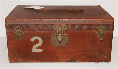 Lot 1404 - Louis Vuitton Leather Trunk Height 9 inches,...