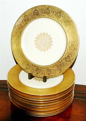 Lot 1509A - Set of Eleven Bavarian Porcelain Gilt...