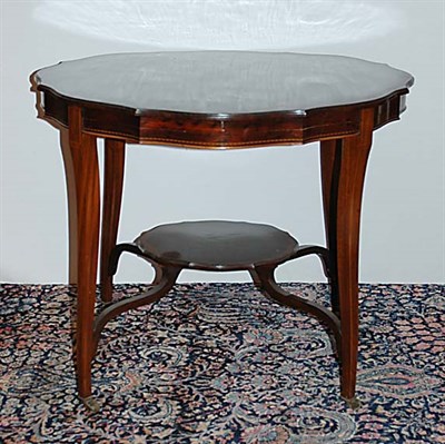 Lot 269 - George III Style Inlaid Mahogany Center Table...
