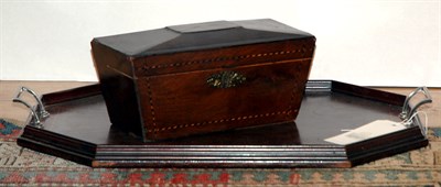 Lot 242 - Victorian Inlaid Mahogany Octagonal Serving...