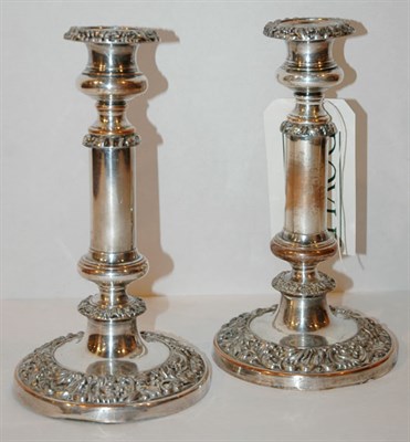 Lot 454A - Pair of Sheffield Silver Plated Telescopic...