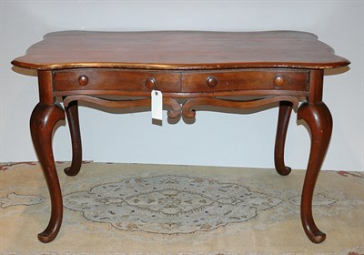 Lot 1252 - Continental Fruitwood Serpentine Top Side...