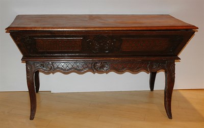 Lot 1241 - French Provincial Style Walnut Dough Bin...