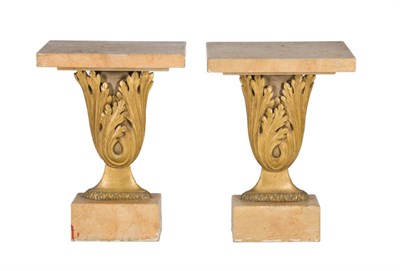 Lot 1612 - Pair of Neoclassical Style Faux Marble Painted...