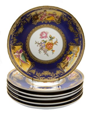 Lot 3380 - Set of Twelve Sevres Style Gilt Decorated...