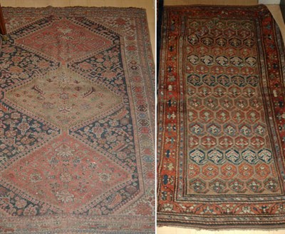 Lot 584 - Two Rugs Comprising a Kurdish rug, and a...
